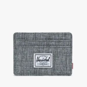 Herschel Charlie Card Holder in Raven Cross Hatch Unisex